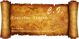 Czeizler Ildikó névjegykártya