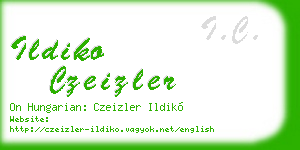 ildiko czeizler business card