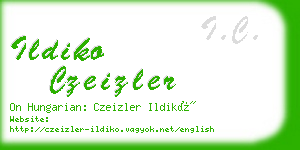 ildiko czeizler business card